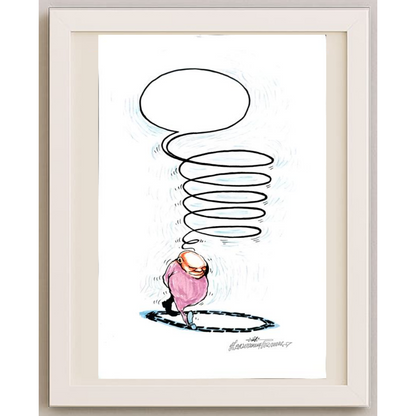 Goran Celicanin 33x21cm Orijinal Karikatür BOD01666
