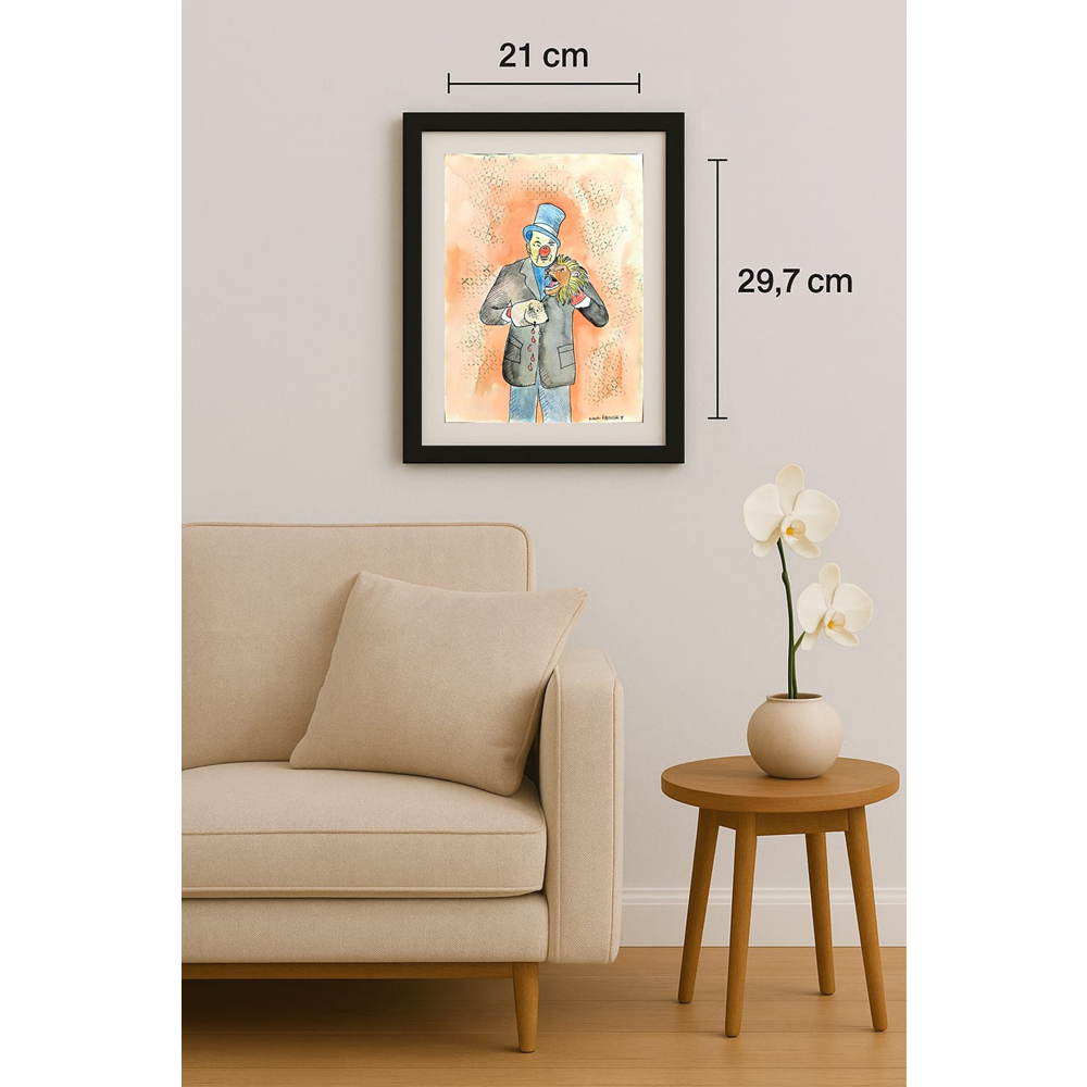 Zlatko Krtevski 29x21cm Orijinal Karikatür BOD01670