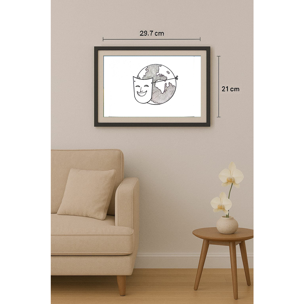 Aleksandar Daskalovic 29x21cm Orijinal Karikatür BOD01671