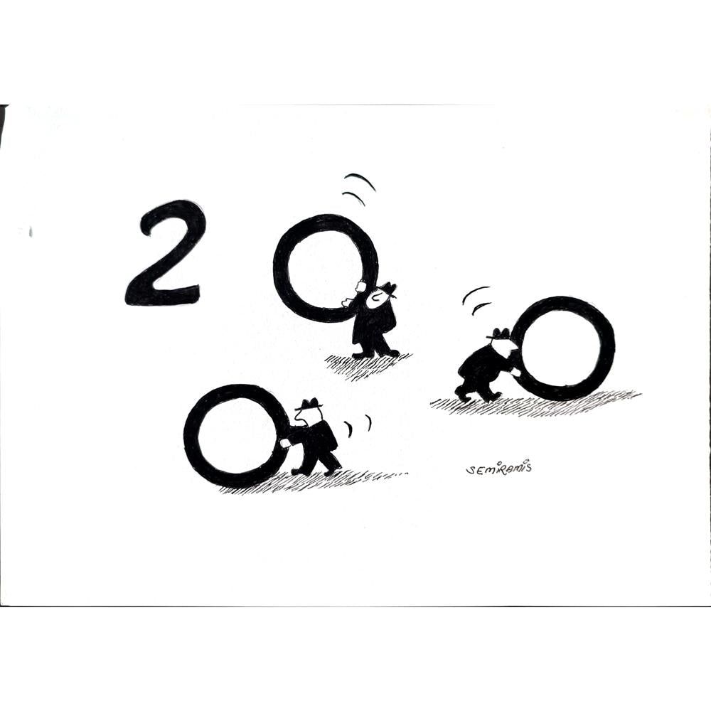 Semiramis 25x18cm Orijinal Karikatür BOD01673