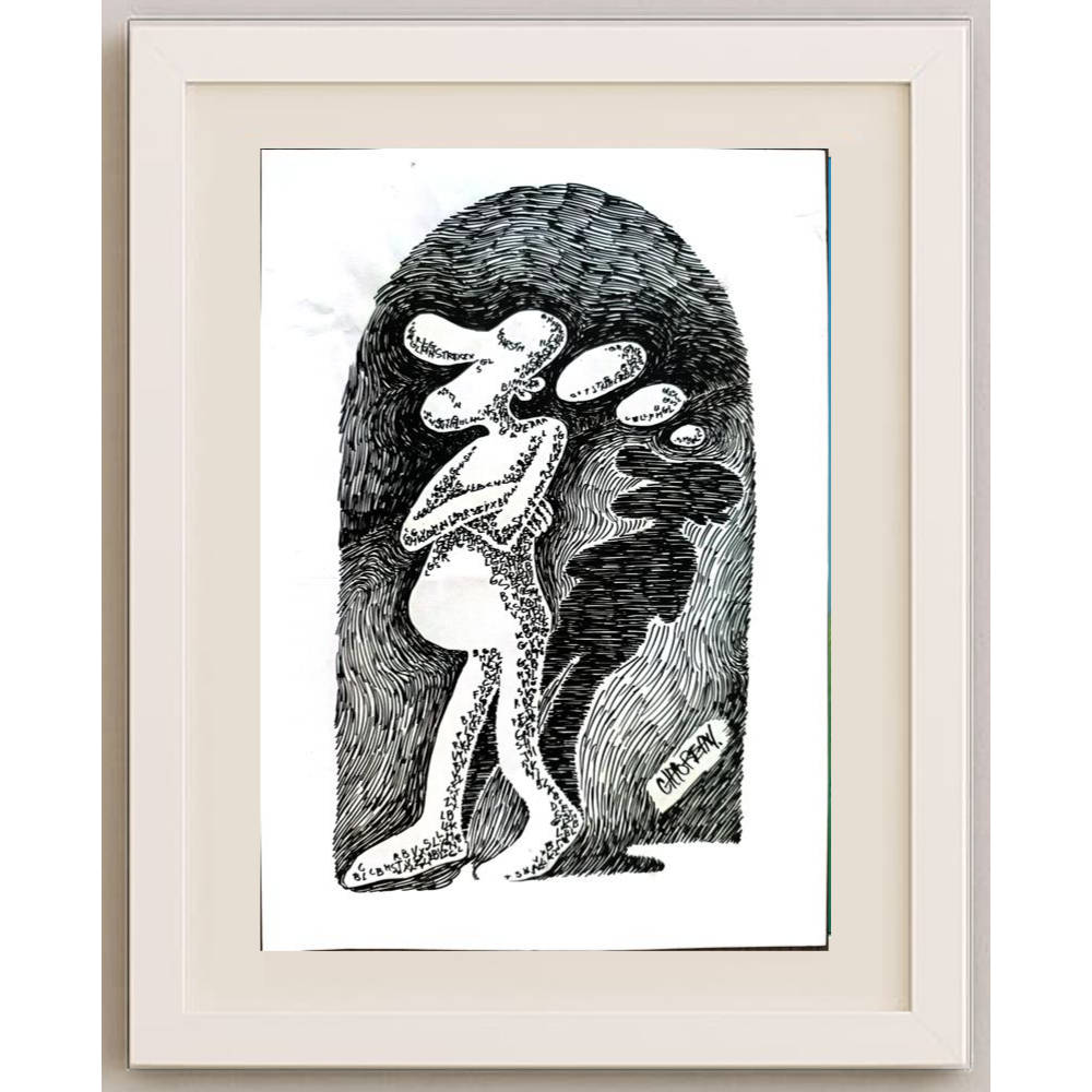 Cornel Marim Chiorean 29x21cm Orijinal Karikatür BOD01677