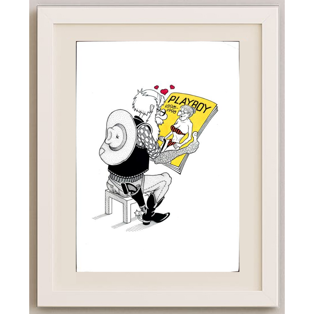 Vansovich Andrey 29x21cm Orijinal Karikatür BOD01678