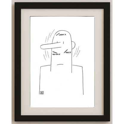 Peter Luko 29x21cm Orijinal Karikatür BOD01681