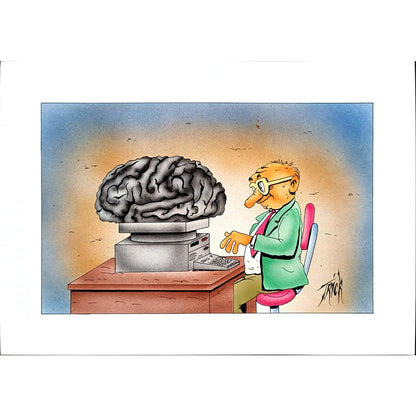 Patrick Heymansi 29x21cm Orijinal Karikatür BOD01682