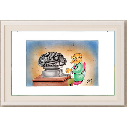 Patrick Heymansi 29x21cm Orijinal Karikatür BOD01682