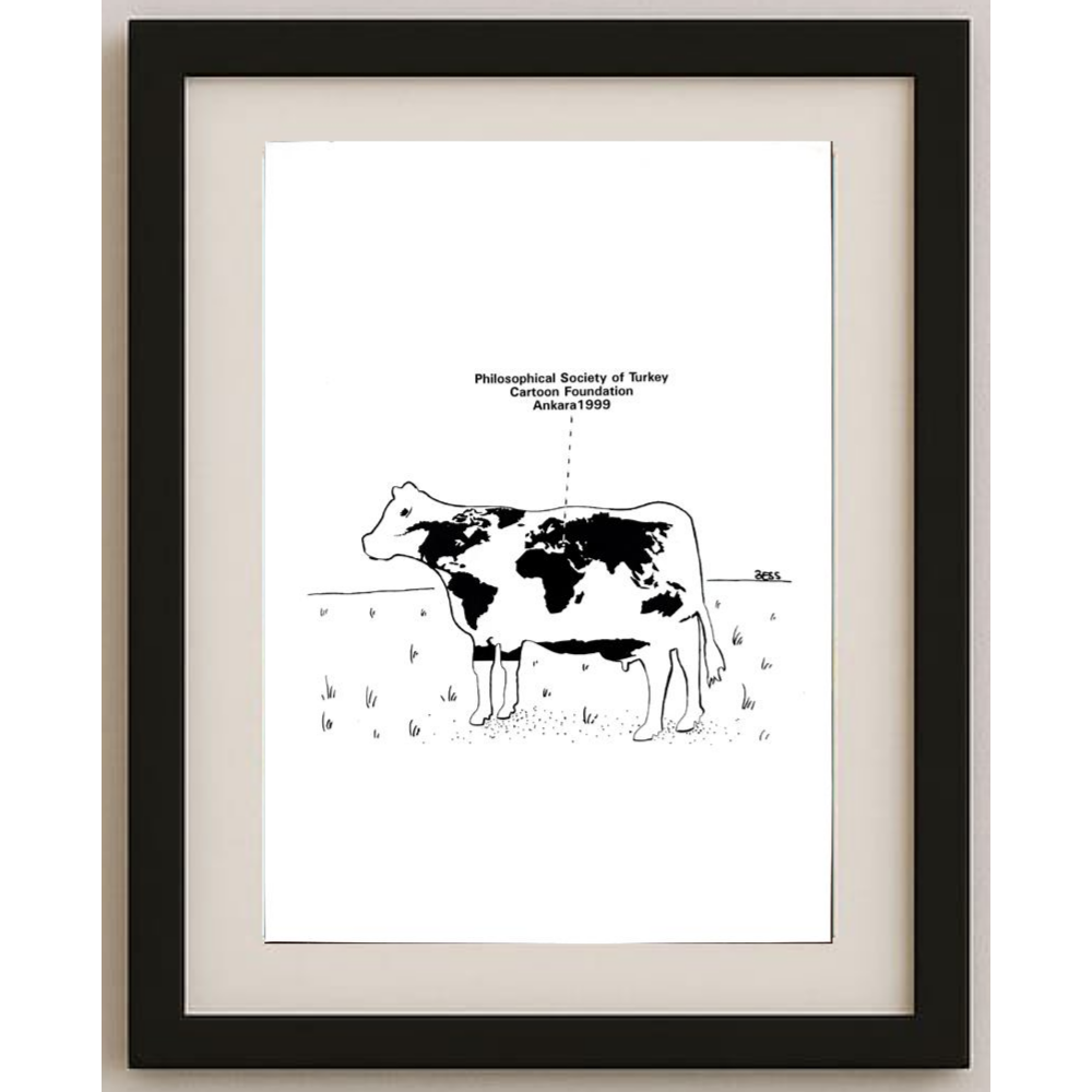 Winfried Besslich 29x21cm Orijinal Karikatür BOD01691
