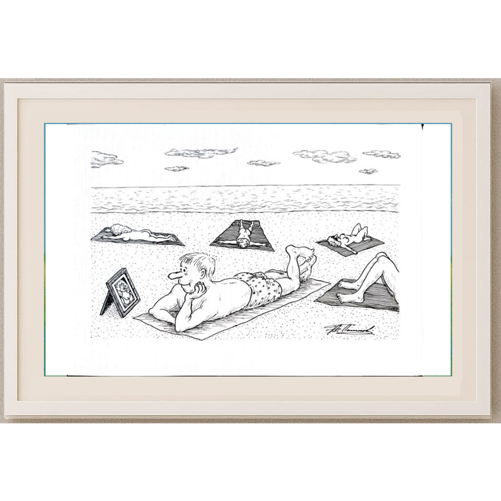 Alexandr Pashkov 29x21cm Orijinal Karikatür BOD01696