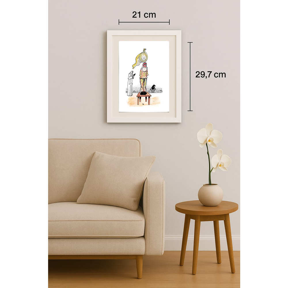 Tomislav Dusanic 29x21cm Orijinal Karikatür BOD01698