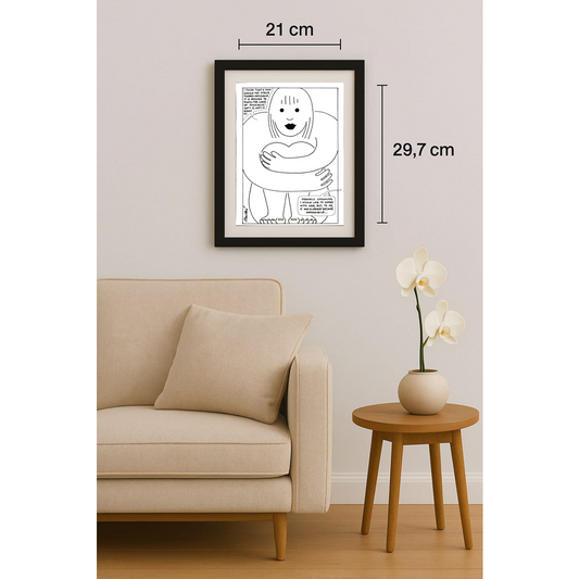 Boris Mustac 29x21cm Orijinal Karikatür BOD01699