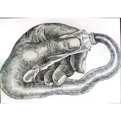 Ali Divandari 29x21cm Orijinal Karikatür BOD01706
