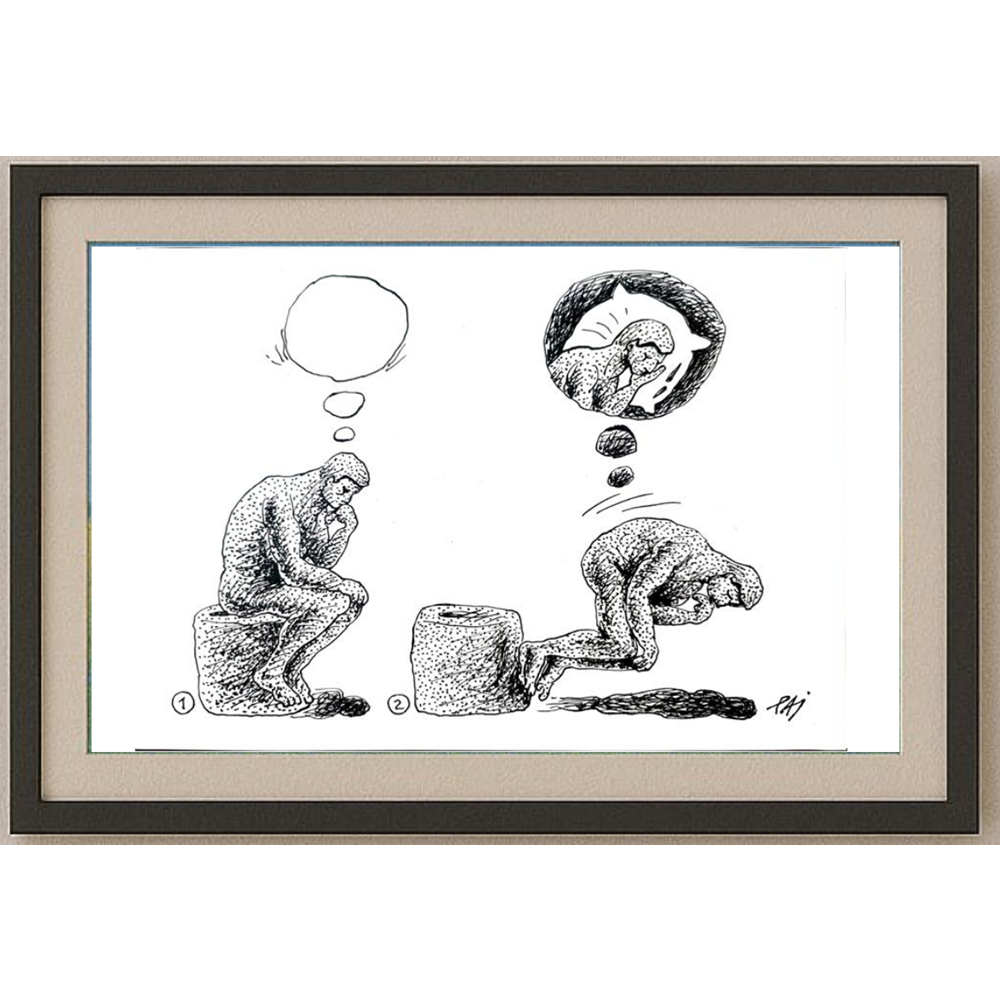 Julian Pena Pai 29x21cm Orijinal Karikatür BOD01713