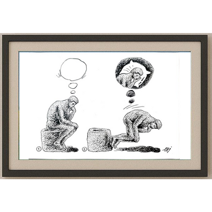 Julian Pena Pai 29x21cm Orijinal Karikatür BOD01713