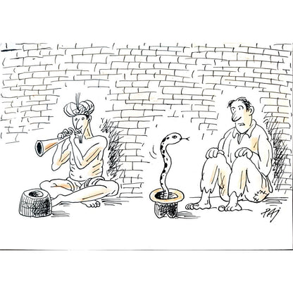 Julian Pena Pai 29x21cm Orijinal Karikatür BOD01714