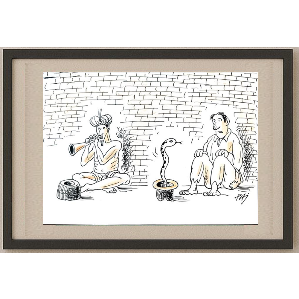 Julian Pena Pai 29x21cm Orijinal Karikatür BOD01714