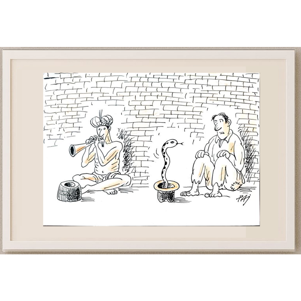 Julian Pena Pai 29x21cm Orijinal Karikatür BOD01714