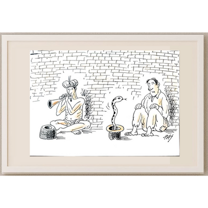 Julian Pena Pai 29x21cm Orijinal Karikatür BOD01714