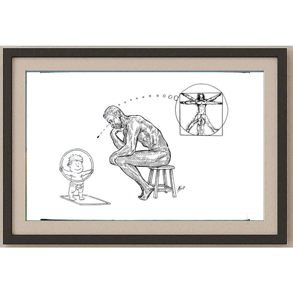 Afonso Carlos Fernandes 29x21cm Orijinal Karikatür BOD01716