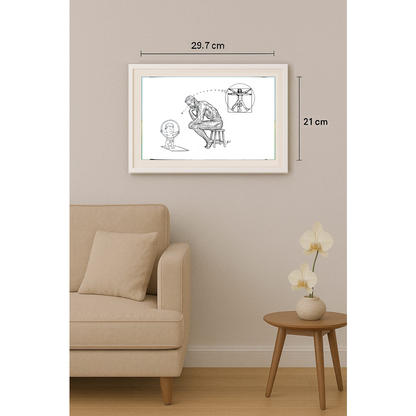 Afonso Carlos Fernandes 29x21cm Orijinal Karikatür BOD01716