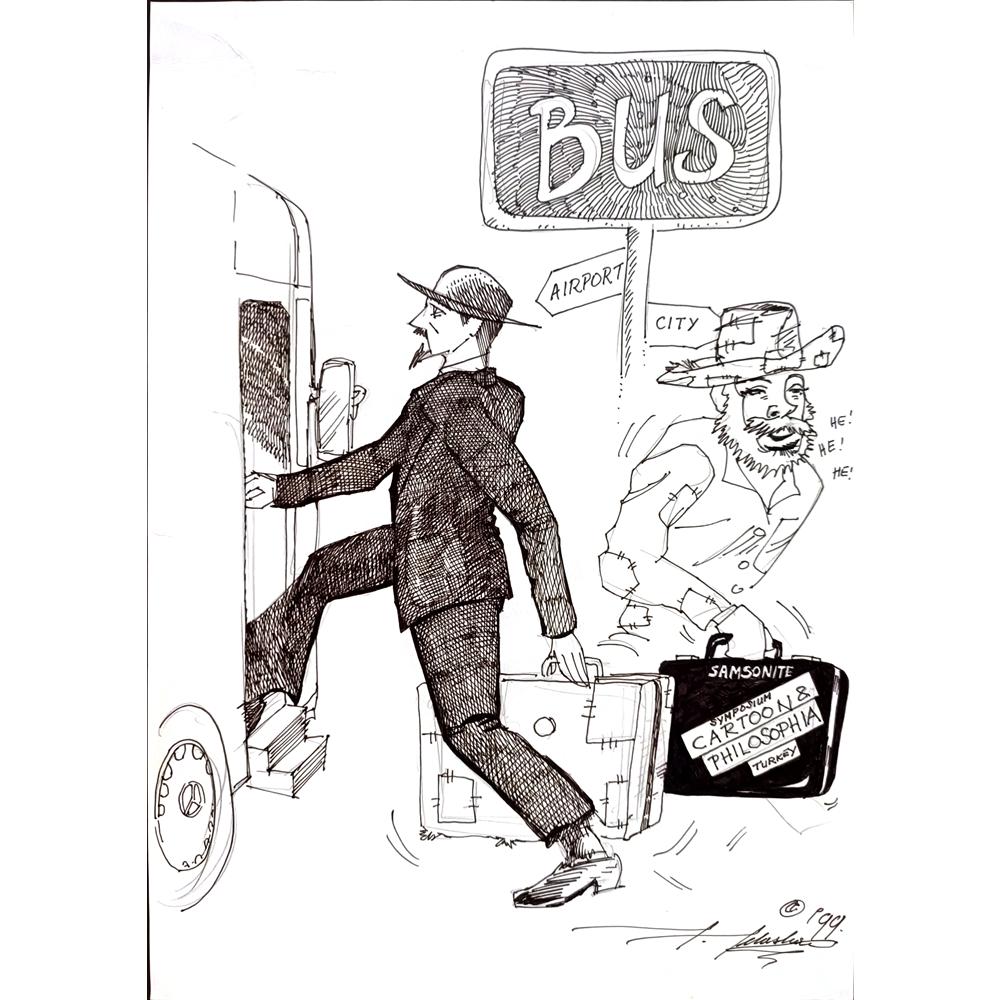 Julije Jelaska 29x21cm Orijinal Karikatür BOD01717