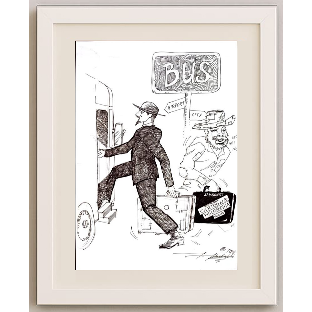 Julije Jelaska 29x21cm Orijinal Karikatür BOD01717