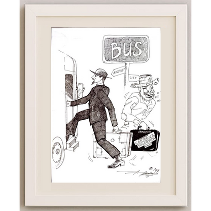 Julije Jelaska 29x21cm Orijinal Karikatür BOD01717