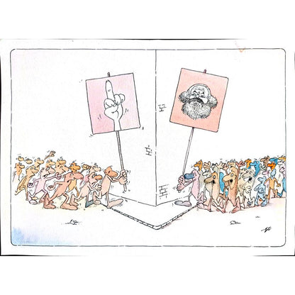 Branco Efendic 29x21cm Orijinal Karikatür BOD01721