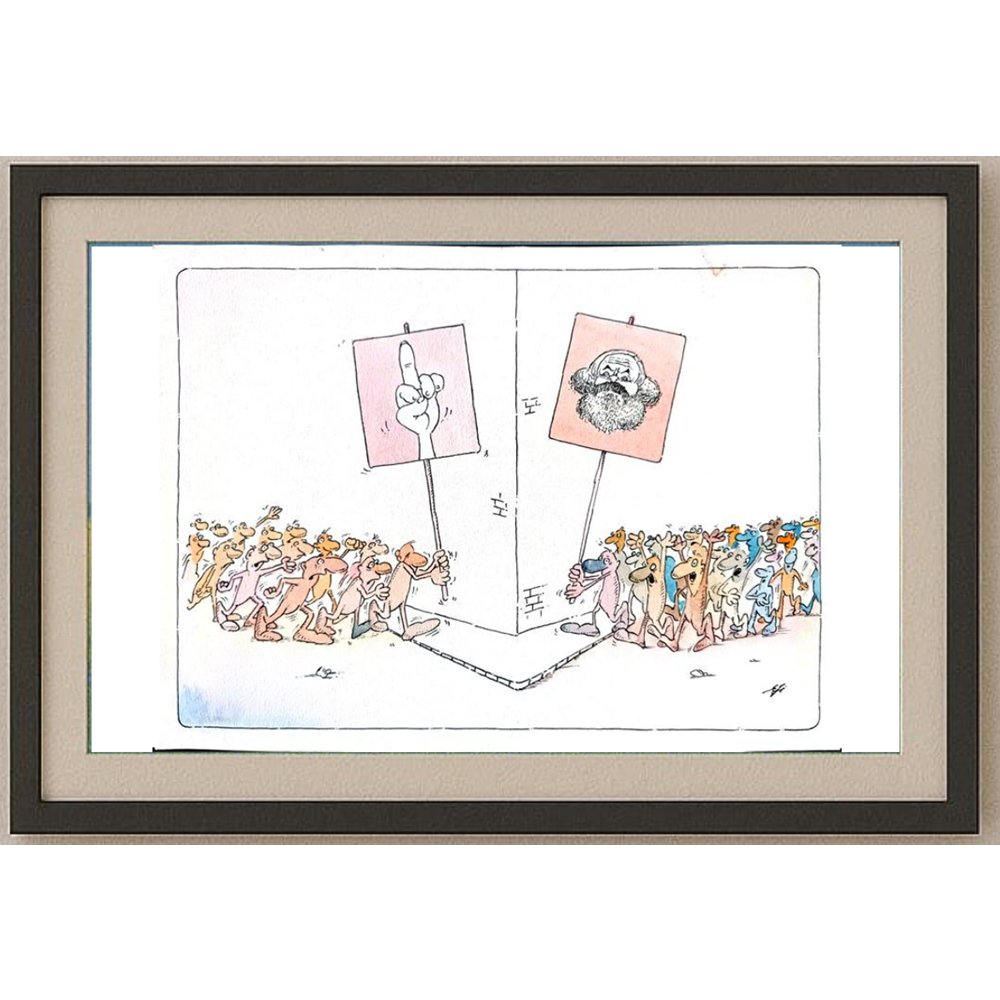 Branco Efendic 29x21cm Orijinal Karikatür BOD01721