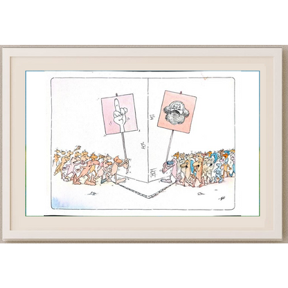 Branco Efendic 29x21cm Orijinal Karikatür BOD01721