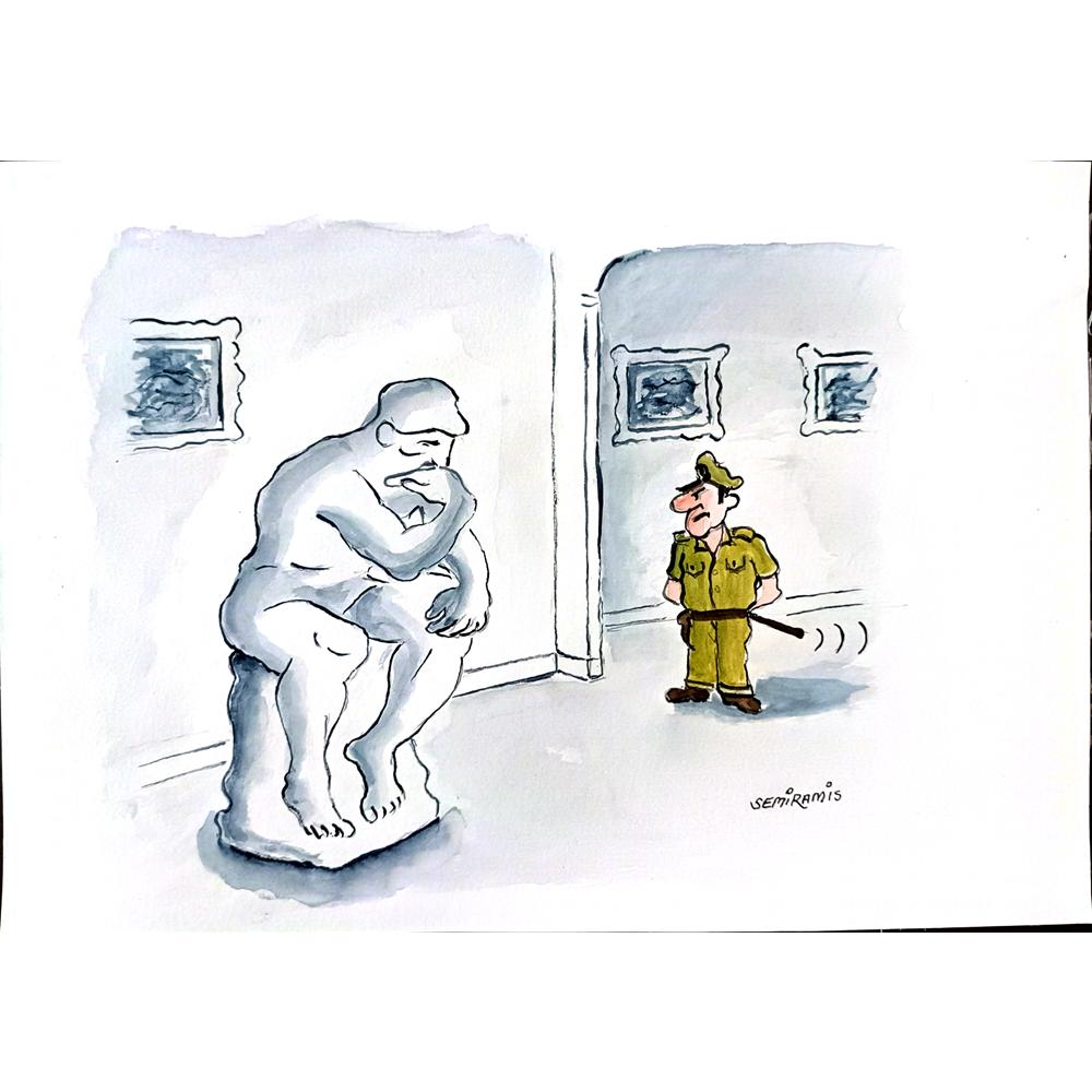 Semiramis 29x21cm Orijinal Karikatür BOD01724