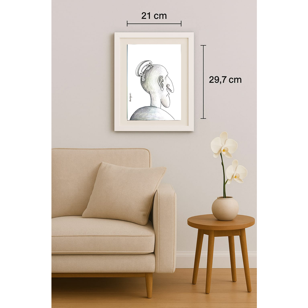 Zuzana Hadvigova 29x21cm Orijinal Karikatür BOD01725