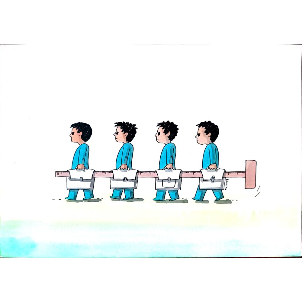Lubomir Kotrha 29x21cm Orijinal Karikatür BOD01729