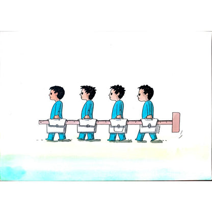 Lubomir Kotrha 29x21cm Orijinal Karikatür BOD01729