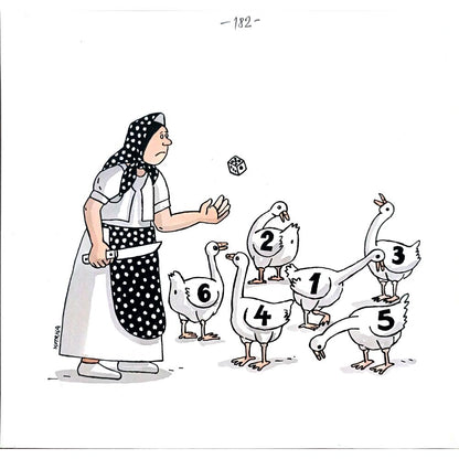 Lubomir Kotrha 21x21cm Orijinal Karikatür BOD01730