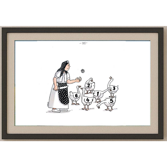 Lubomir Kotrha 21x21cm Orijinal Karikatür BOD01730