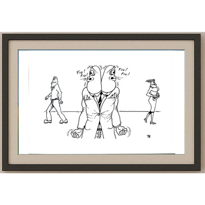 Tomislav Dusanic 29x21cm Orijinal Karikatür BOD01732