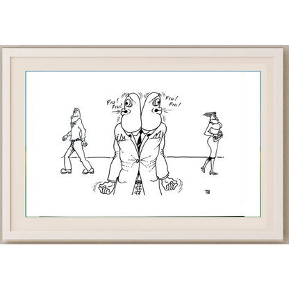 Tomislav Dusanic 29x21cm Orijinal Karikatür BOD01732