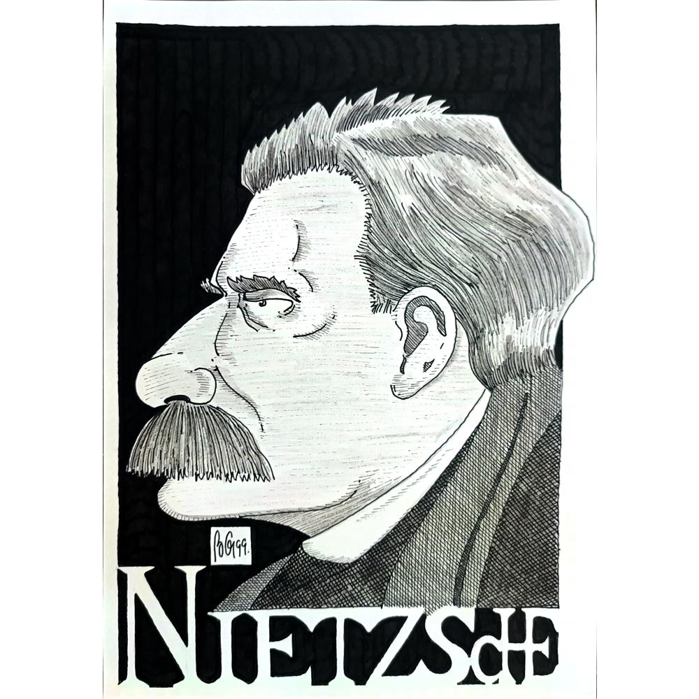 Bozidar Vucelic 24x18cm Orijinal Karikatür BOD01733
