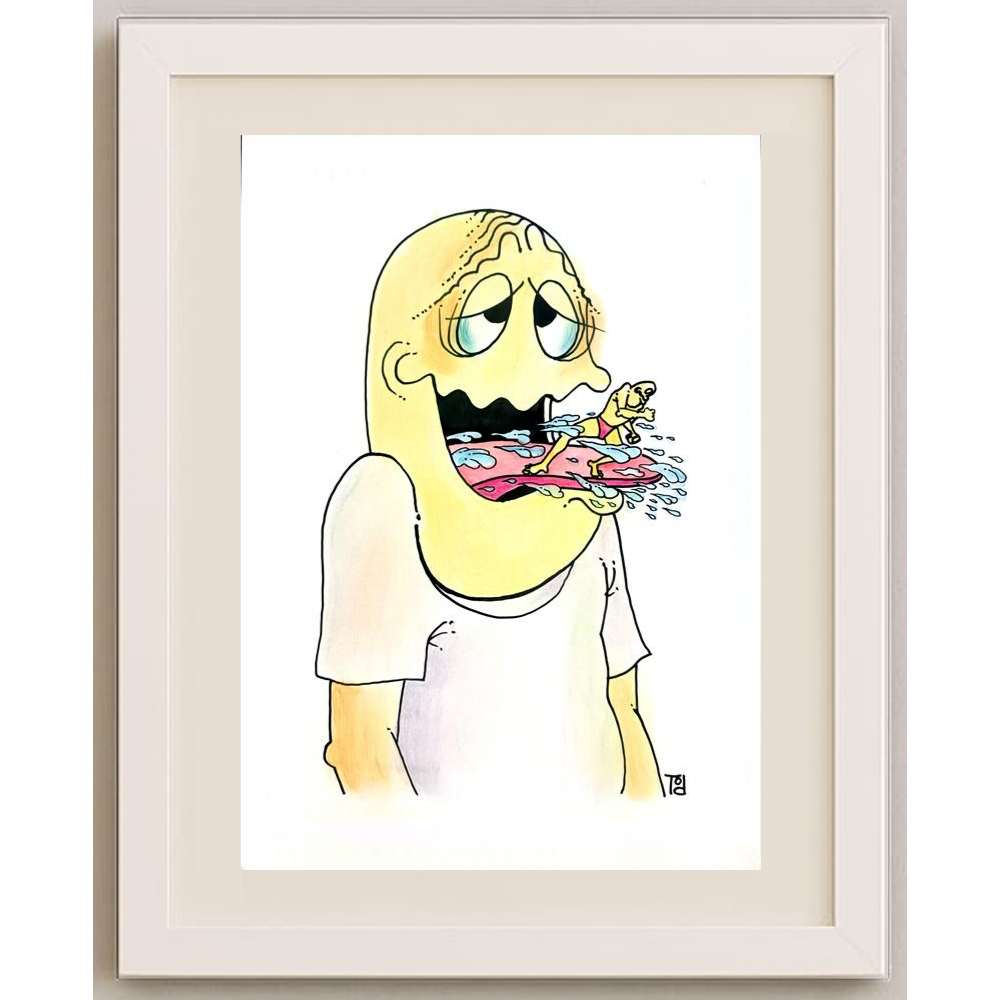 Tomislav Dusanic 29x21cm Orijinal Karikatür BOD01734
