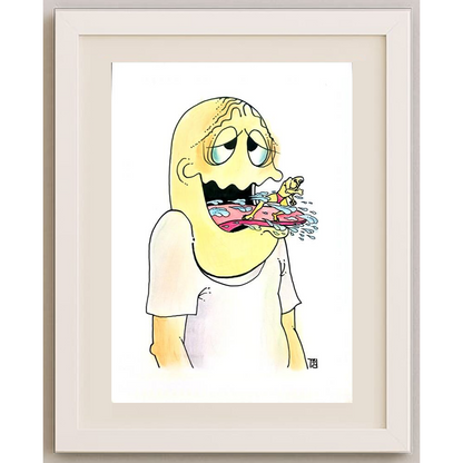 Tomislav Dusanic 29x21cm Orijinal Karikatür BOD01734