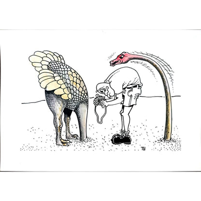 Tomislav Dusanic 29x21cm Orijinal Karikatür BOD01735