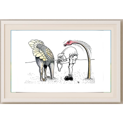 Tomislav Dusanic 29x21cm Orijinal Karikatür BOD01735