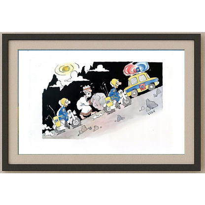 Vladimir İvanov 29x21cm Orijinal Karikatür BOD01737