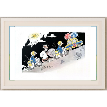 Vladimir İvanov 29x21cm Orijinal Karikatür BOD01737