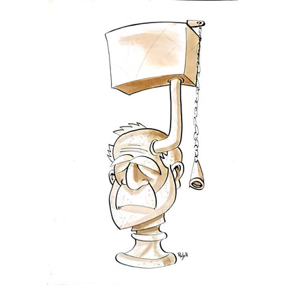 Daniel Rosell Montalban 29x21cm Orijinal Karikatür BOD01741
