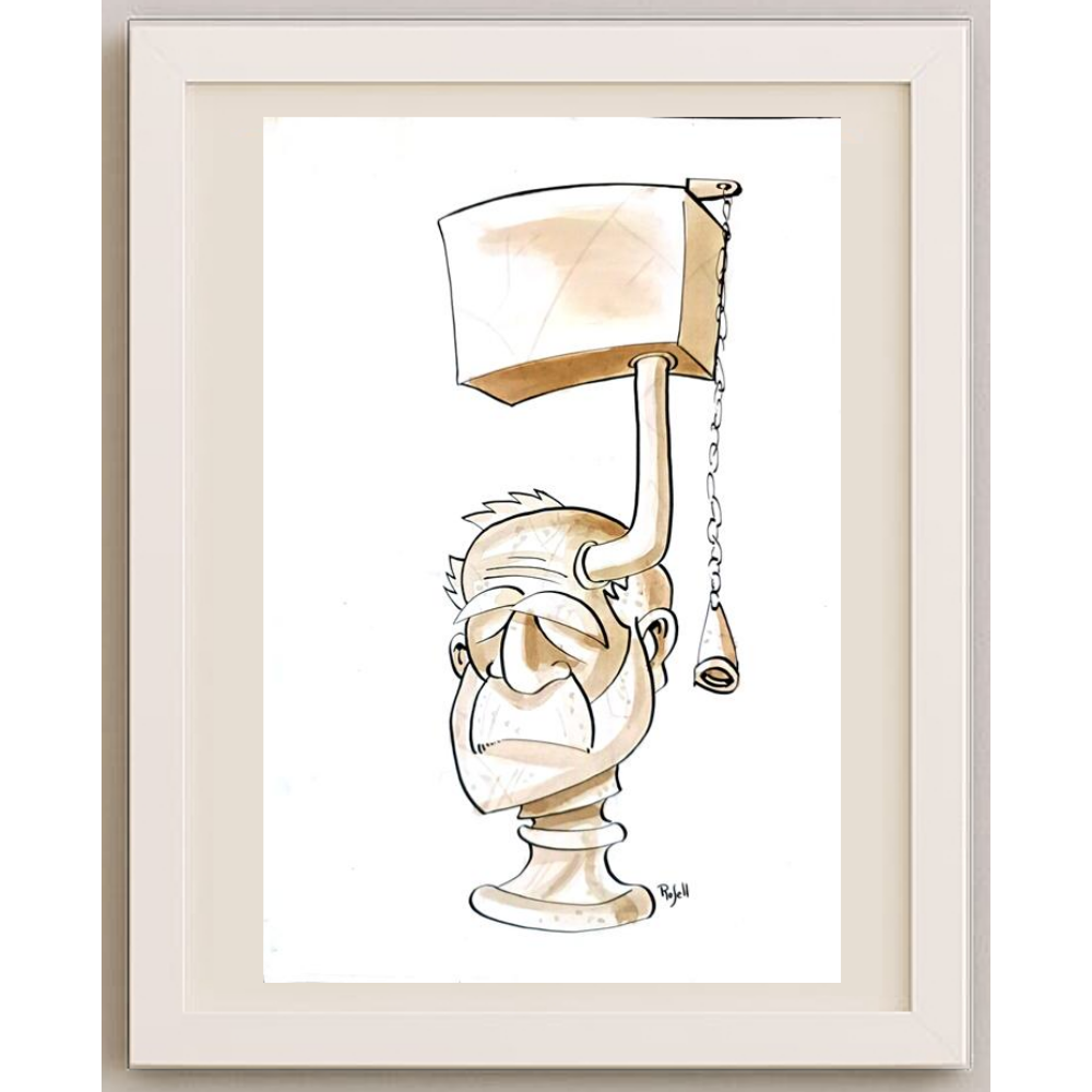 Daniel Rosell Montalban 29x21cm Orijinal Karikatür BOD01741