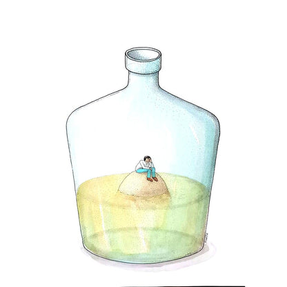 Ivan Kovacik 29x21cm Orijinal Karikatür BOD01752