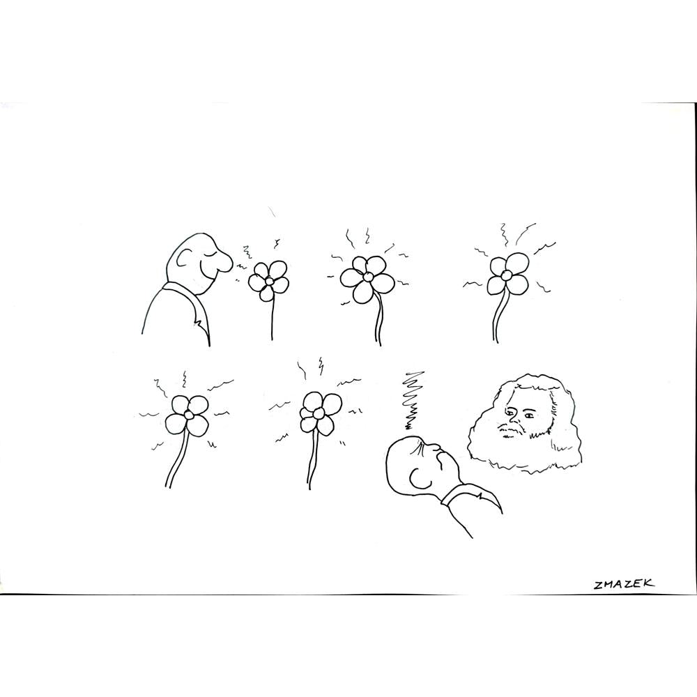 Stanko Zmazek 29x21cm Orijinal Karikatür BOD01758