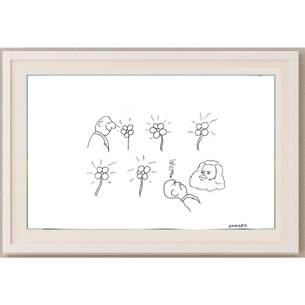 Stanko Zmazek 29x21cm Orijinal Karikatür BOD01758