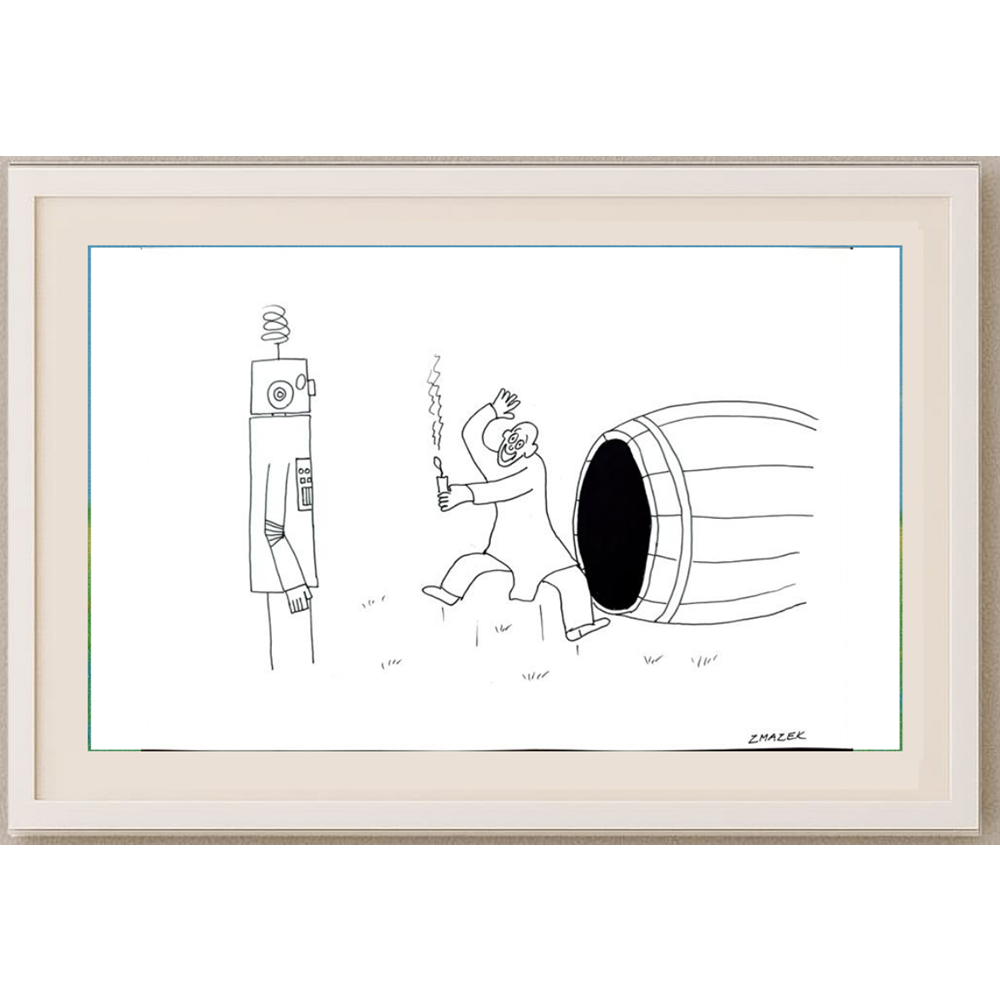 Stanko Zmazek 29x21cm Orijinal Karikatür BOD01759