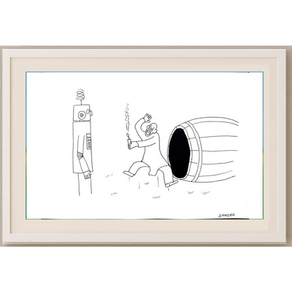 Stanko Zmazek 29x21cm Orijinal Karikatür BOD01759